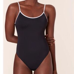 Andie x Mindy The‎ Bells One Piece Swimsuit Black size L NWT